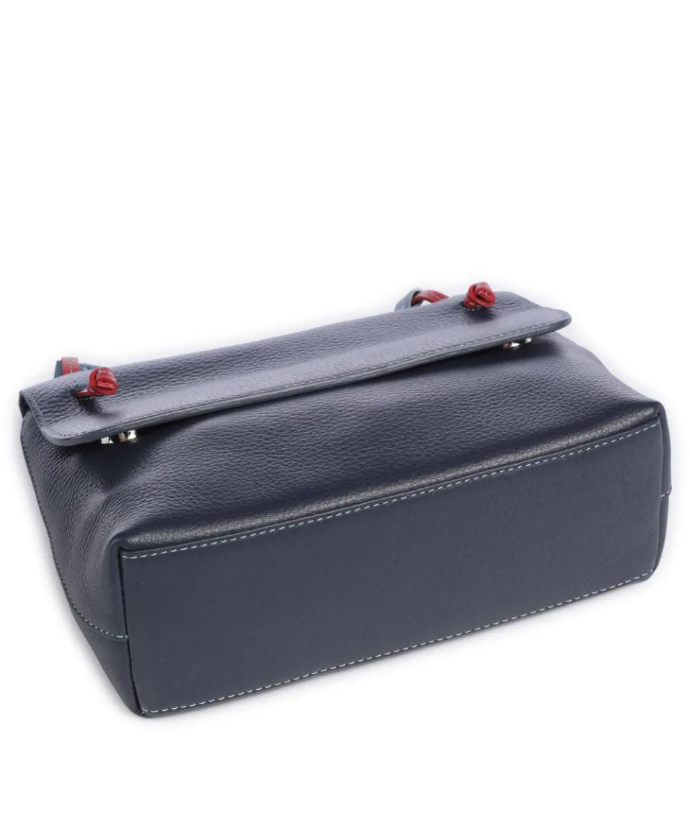 Rio Umhängetasche genarbtes Leder dunkelblau