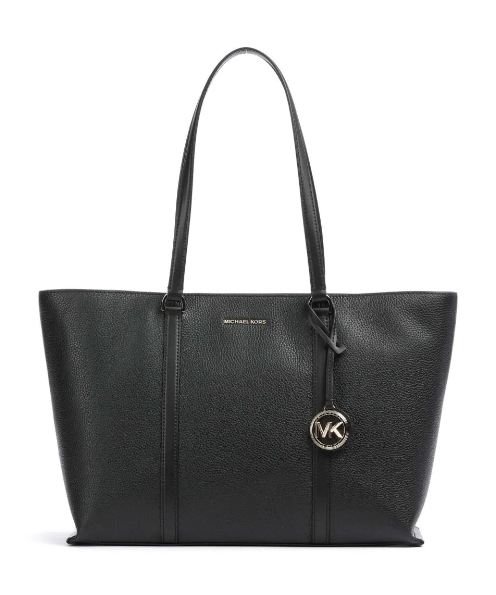 Temple Shopper genarbtes Rindsleder schwarz