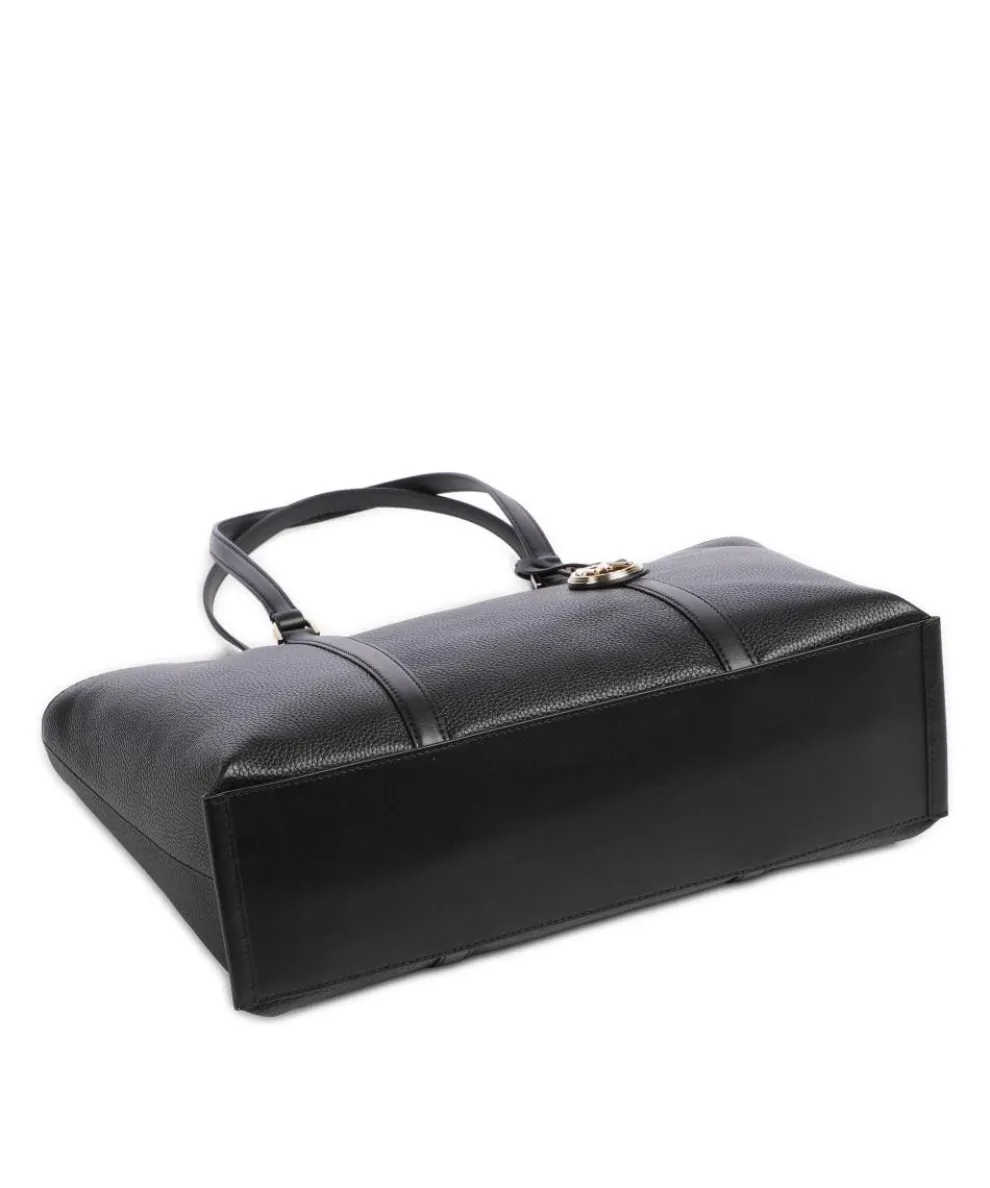 Temple Shopper genarbtes Rindsleder schwarz