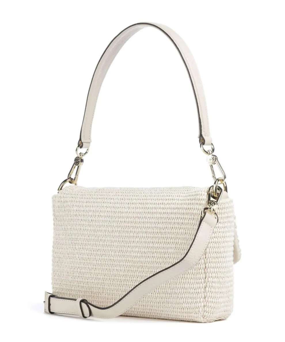 Raffia Temi Schultertasche Bast elfenbein
