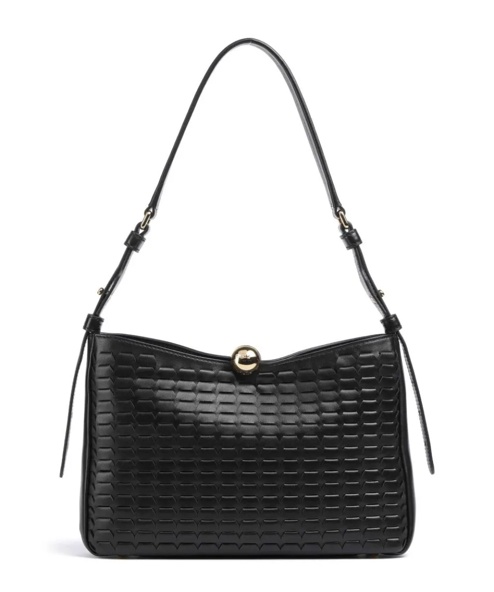 Sfera Soft M Beuteltasche fein genarbtes Rindsleder schwarz