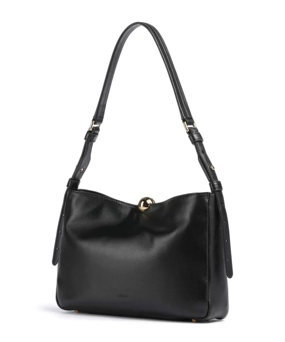 Sfera Soft M Beuteltasche fein genarbtes Rindsleder schwarz