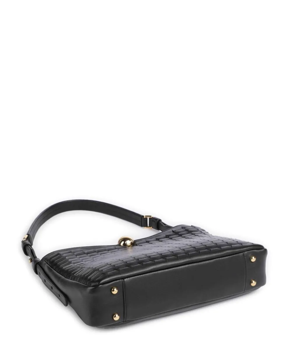 Sfera Soft M Beuteltasche fein genarbtes Rindsleder schwarz