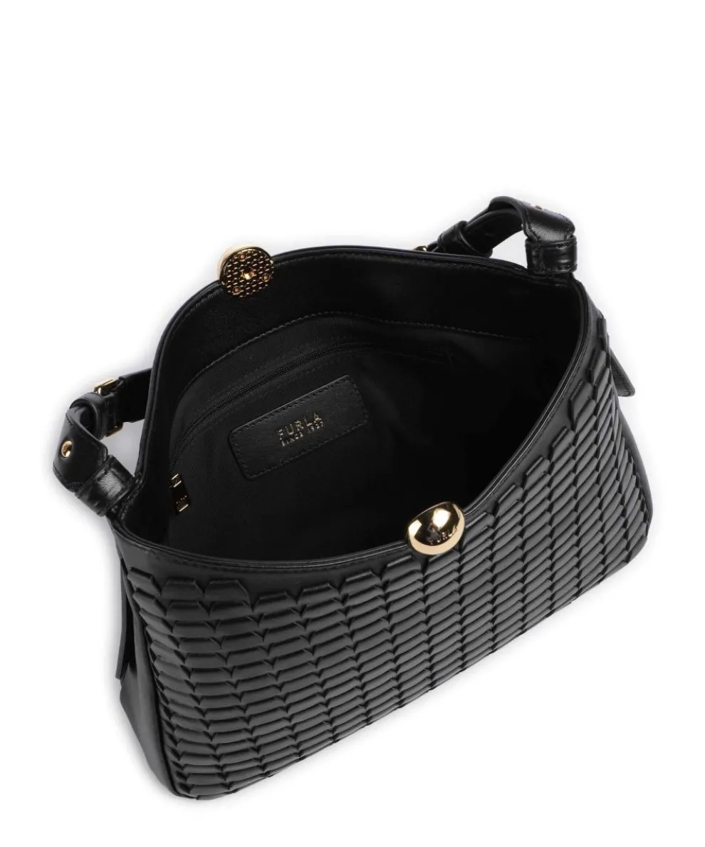 Sfera Soft M Beuteltasche fein genarbtes Rindsleder schwarz