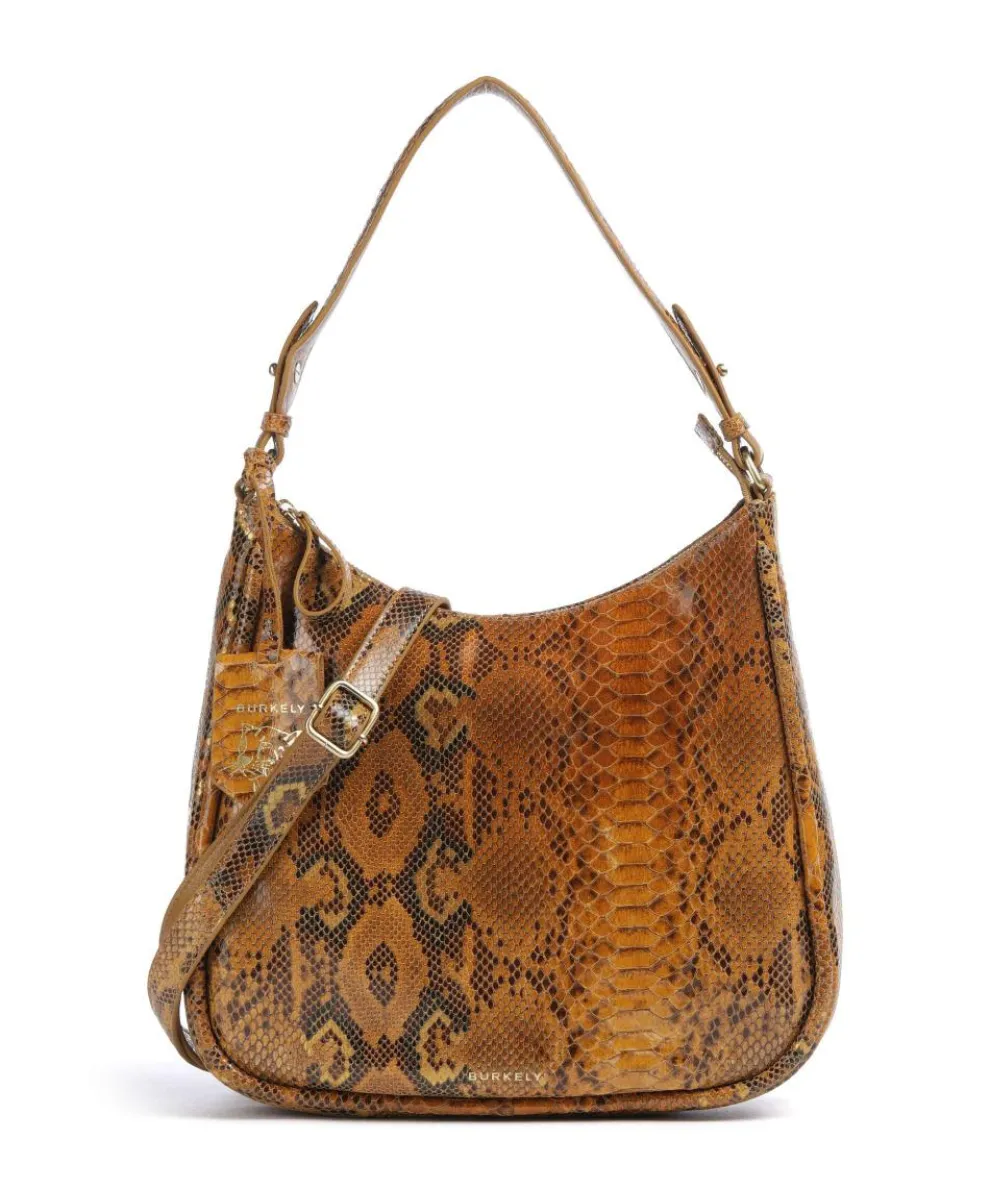 Vintage Veda Beuteltasche fein genarbtes Leder hellbraun