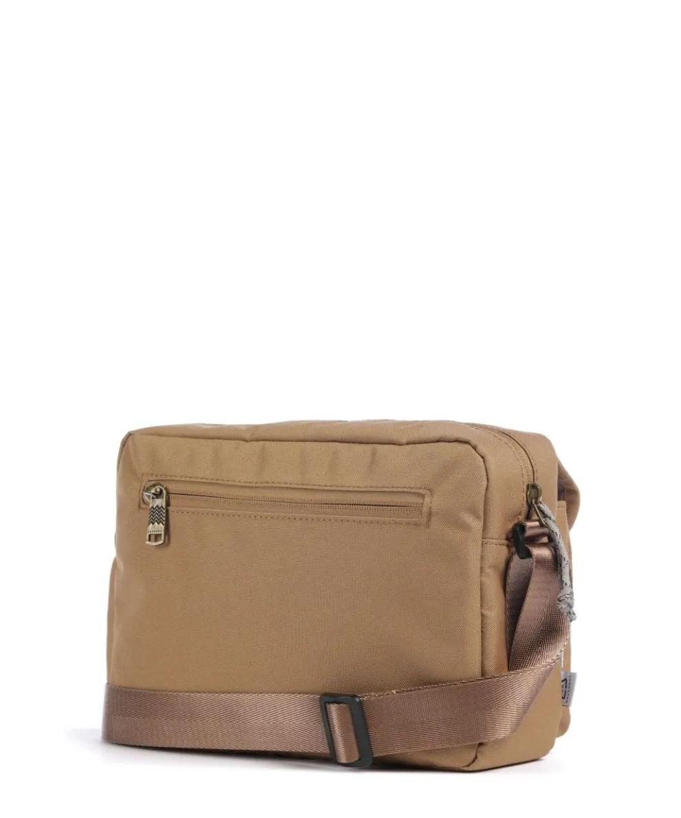 Reborn Mission Lite Umhängetasche recyceltes Polyester camel