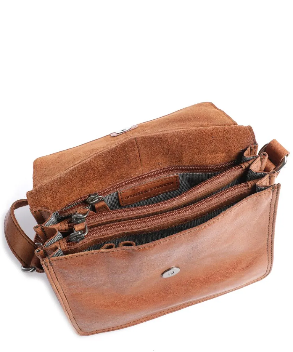 Bronco Umhängetasche Leder cognac