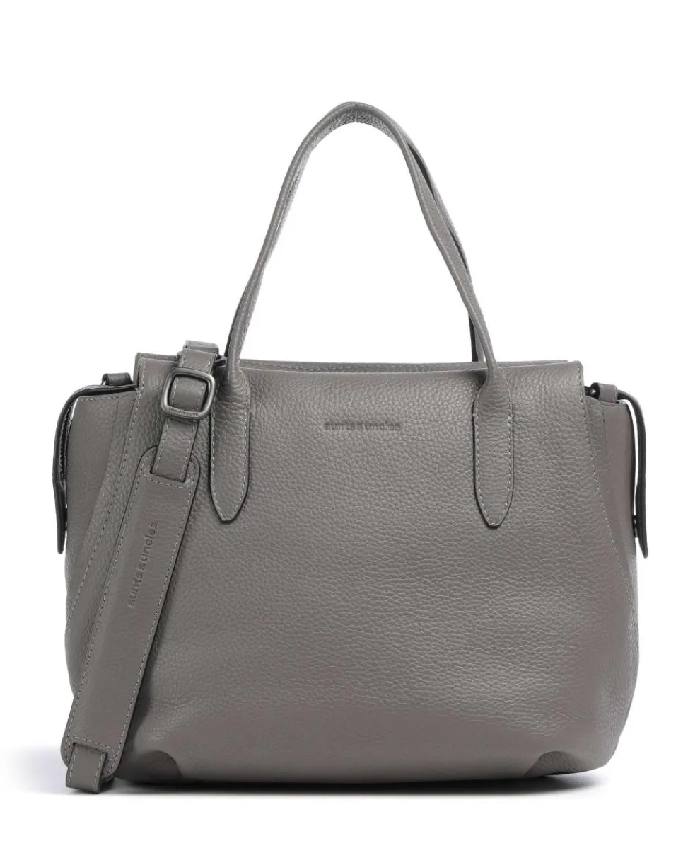 Philocalists Precious Handtasche genarbtes Rindsleder dunkelgrau