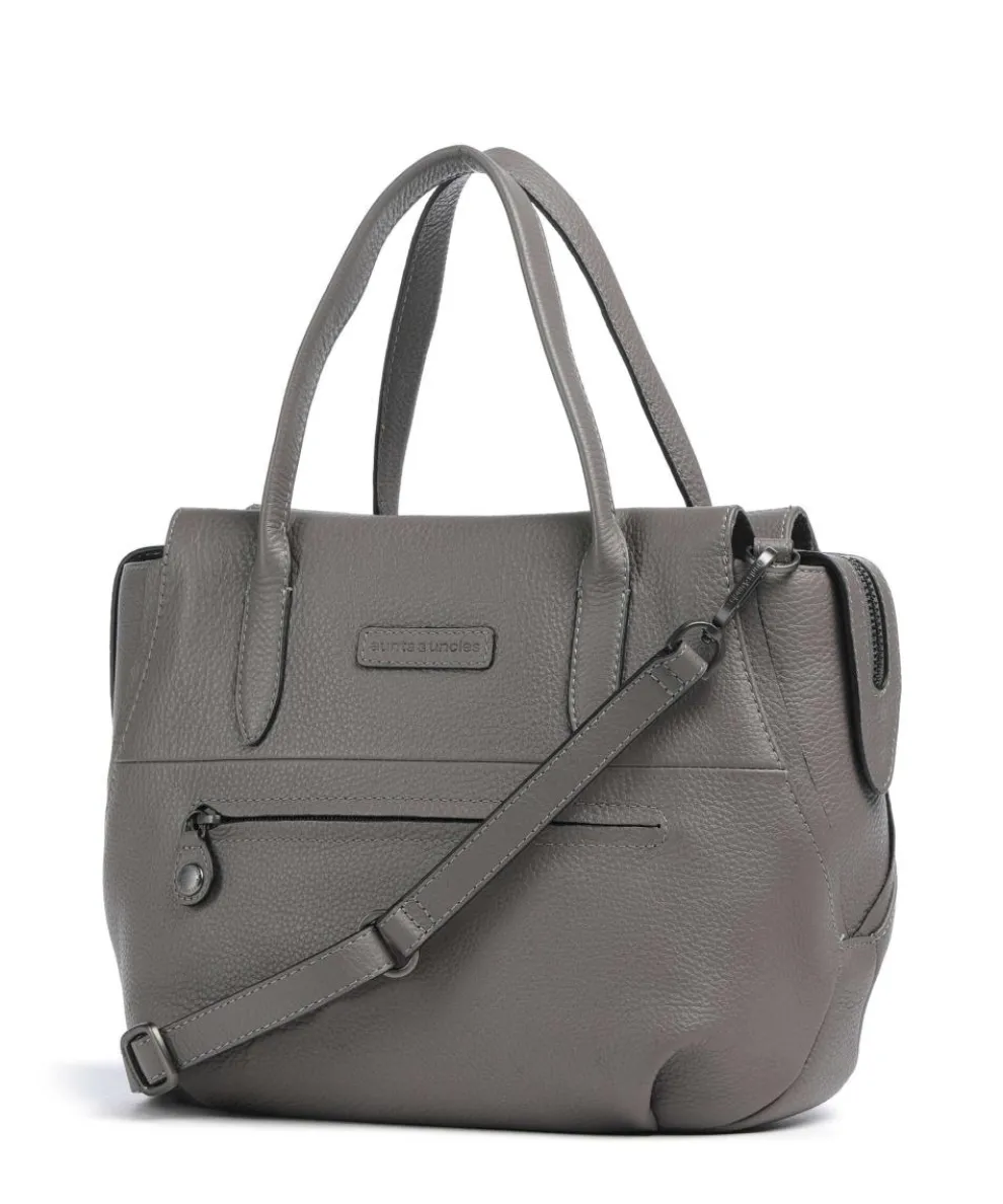 Philocalists Precious Handtasche genarbtes Rindsleder dunkelgrau