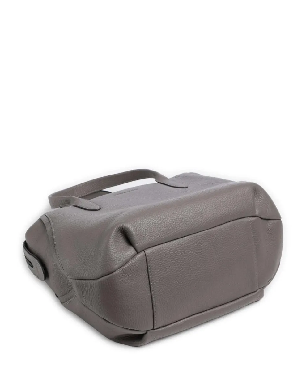 Philocalists Precious Handtasche genarbtes Rindsleder dunkelgrau