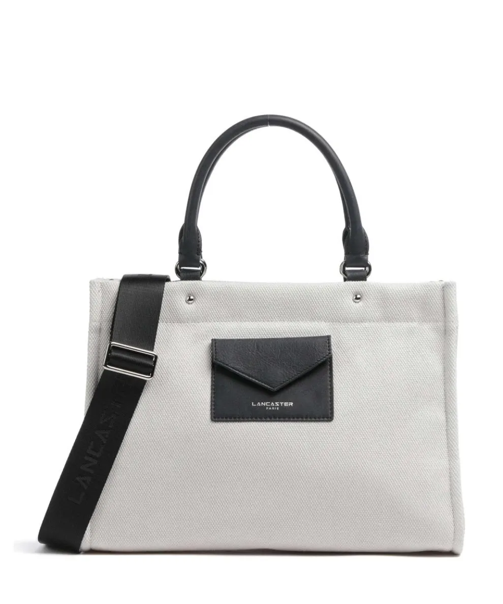 Actual Canvas Conscious Handtasche Baumwolle grau/schwarz