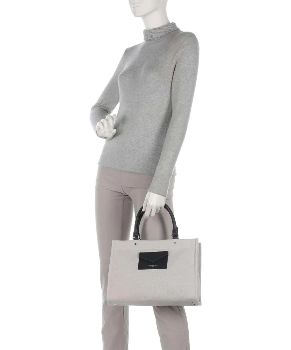 Actual Canvas Conscious Handtasche Baumwolle grau/schwarz