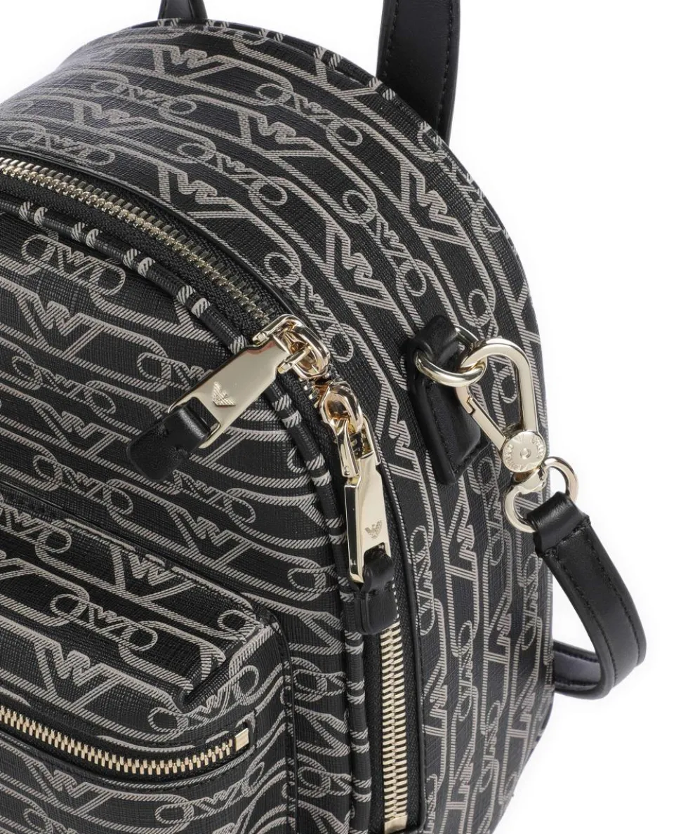 La Gio Umhängetasche Lederimitat schwarz