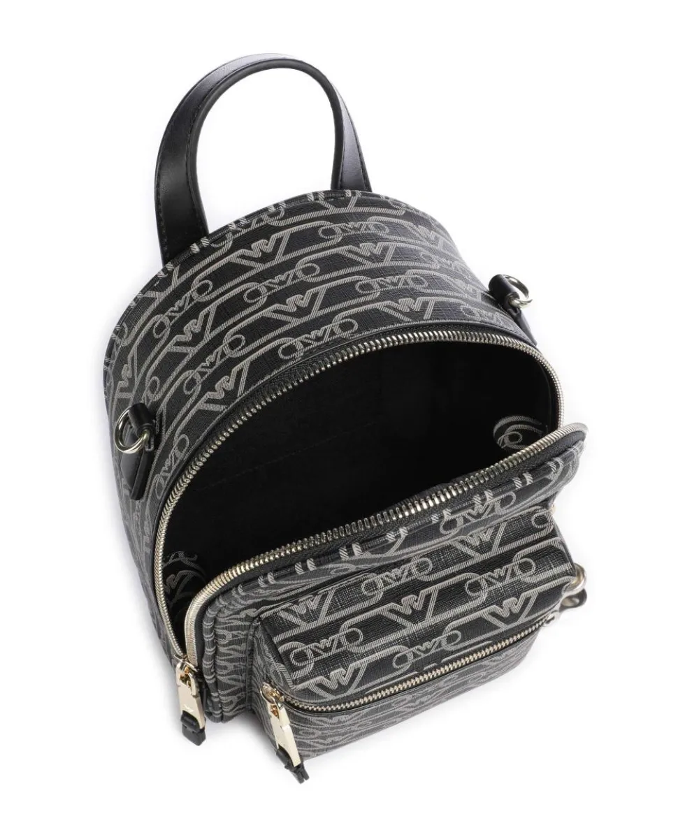 La Gio Umhängetasche Lederimitat schwarz