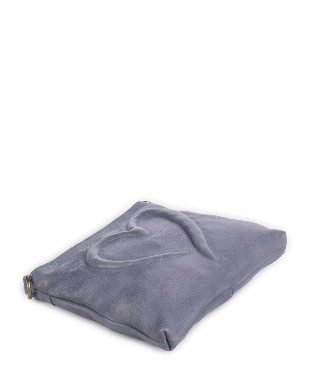 Herzweg 4 Umhängetasche genarbtes Leder lavendel