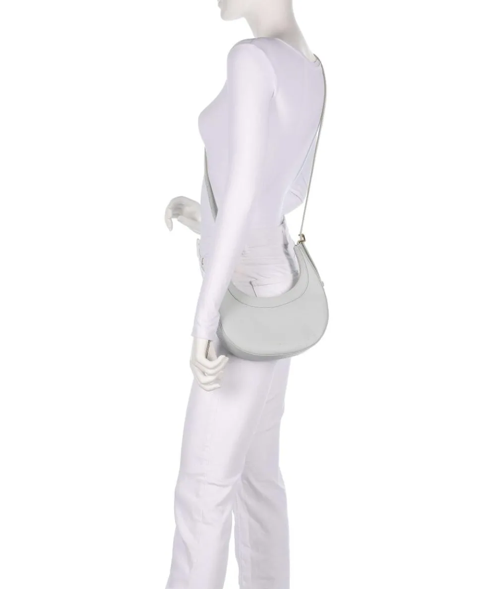 Whisper Schultertasche genarbtes Rindsleder hellblau