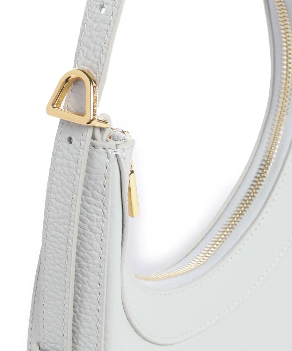 Whisper Schultertasche genarbtes Rindsleder hellblau