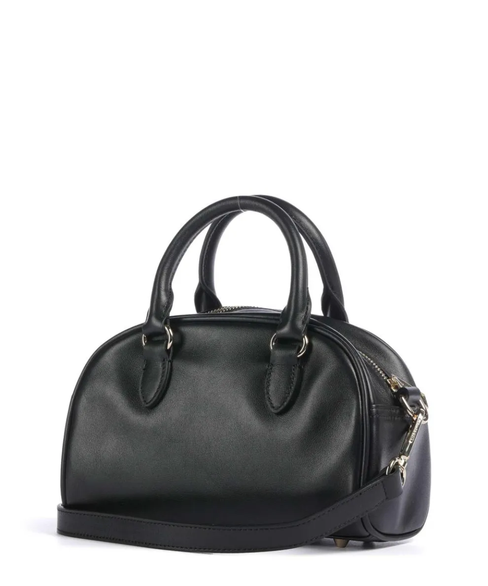 Exotic Bow Umhängetasche glattes Kalbsleder schwarz