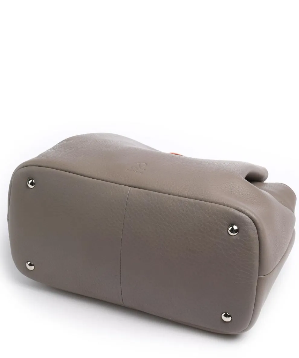 Verona Handtasche Nappaleder grau