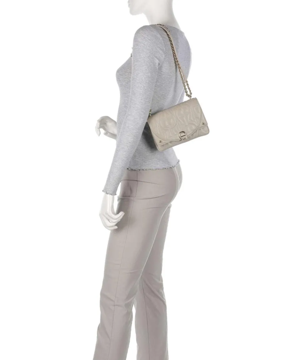 Diadora XS Schultertasche fein genarbtes Rindsleder grau