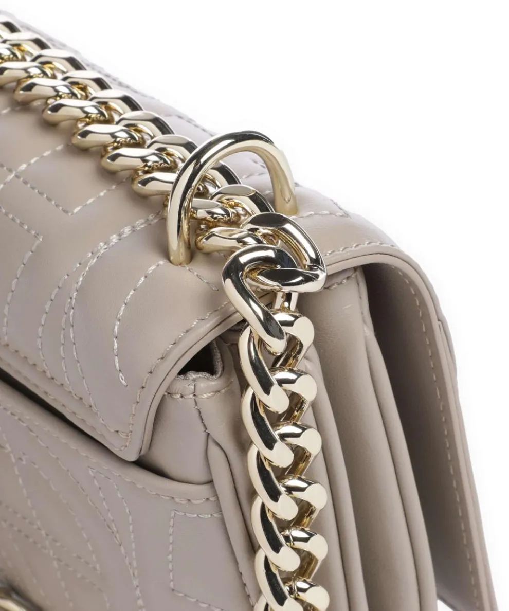 Diadora XS Schultertasche fein genarbtes Rindsleder grau