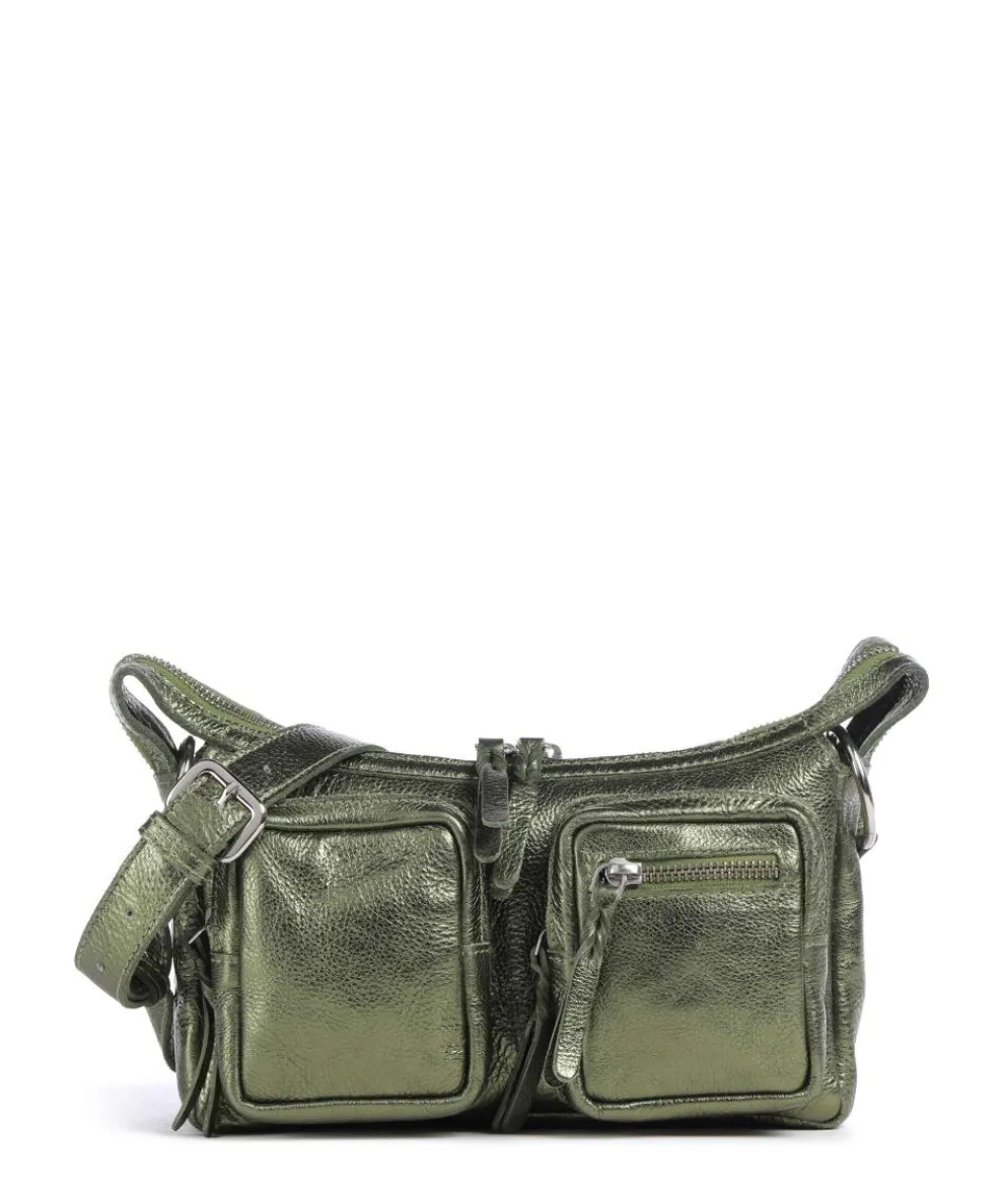 Salvatorgasse 4 Schultertasche genarbtes Rindsleder dunkelgrün