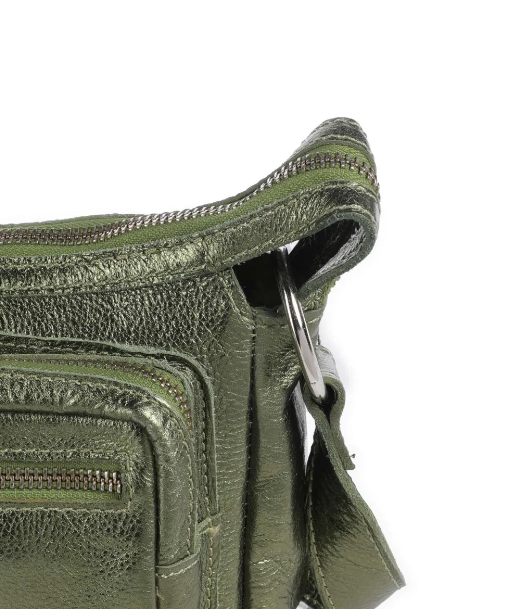 Salvatorgasse 4 Schultertasche genarbtes Rindsleder dunkelgrün