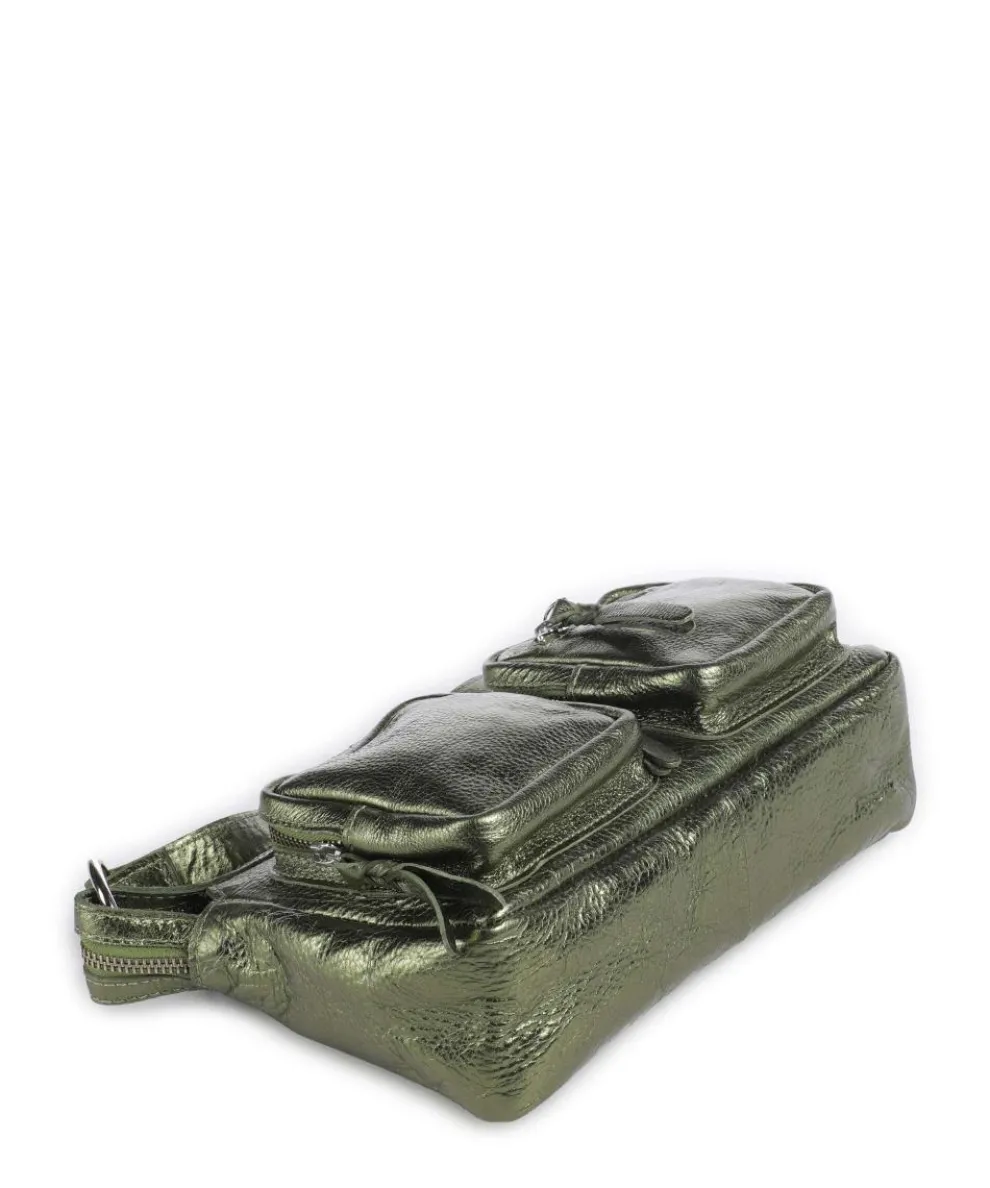 Salvatorgasse 4 Schultertasche genarbtes Rindsleder dunkelgrün