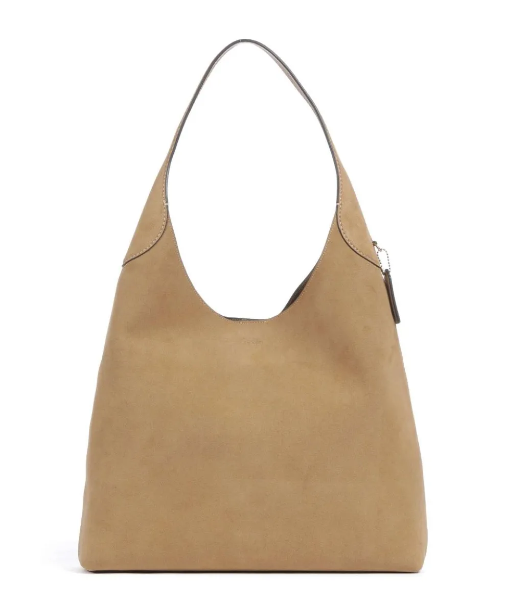 Brooklyn 39 Beuteltasche aufgerautes Rindsleder hellbraun