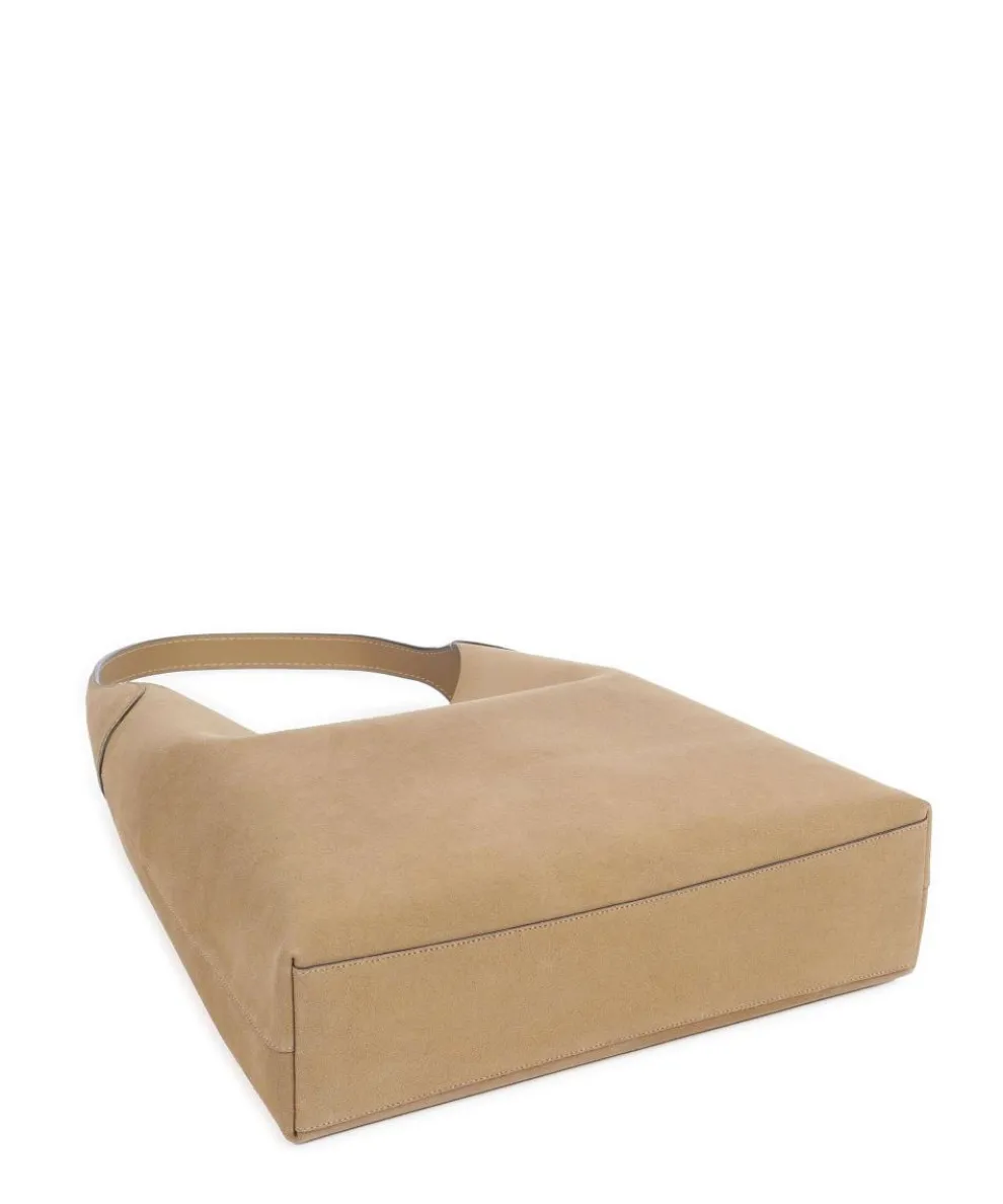 Brooklyn 39 Beuteltasche aufgerautes Rindsleder hellbraun