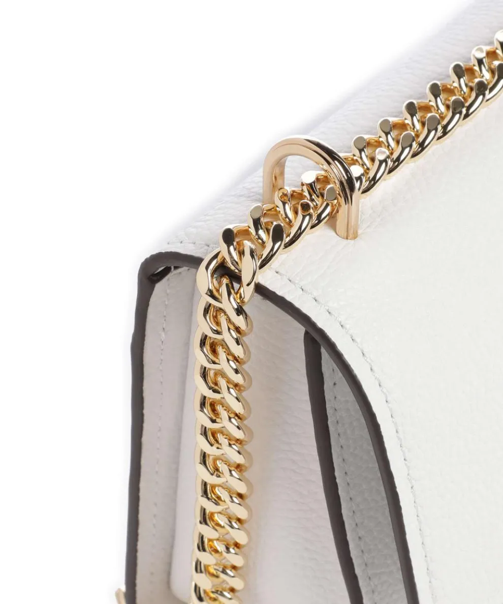 Claire Large Schultertasche genarbtes Rindsleder weiß