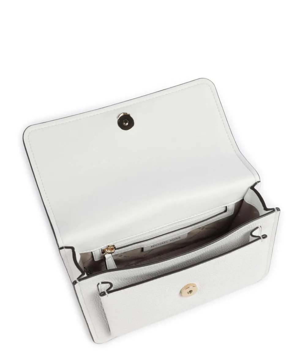 Claire Large Schultertasche genarbtes Rindsleder weiß