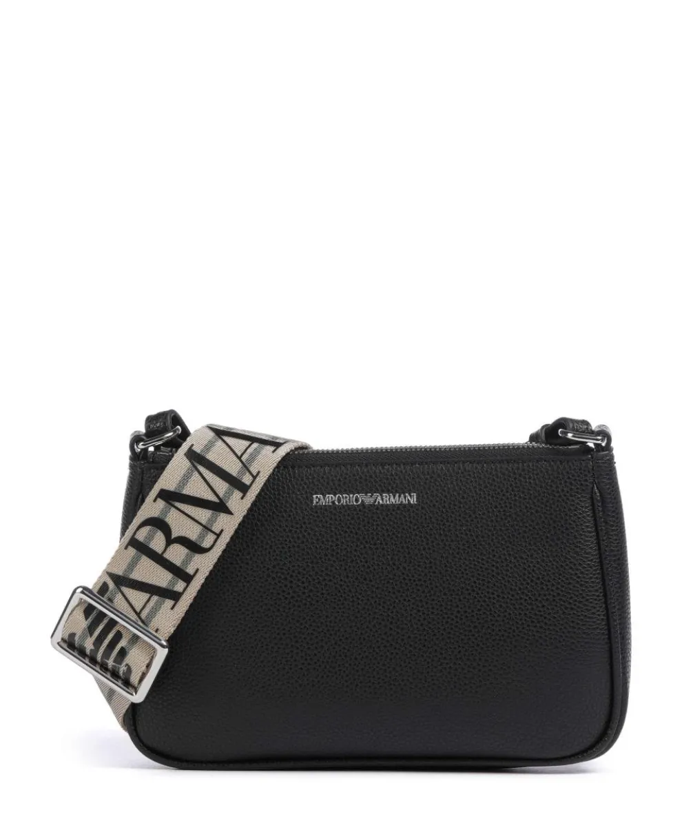 Dea Schultertasche Lederimitat schwarz