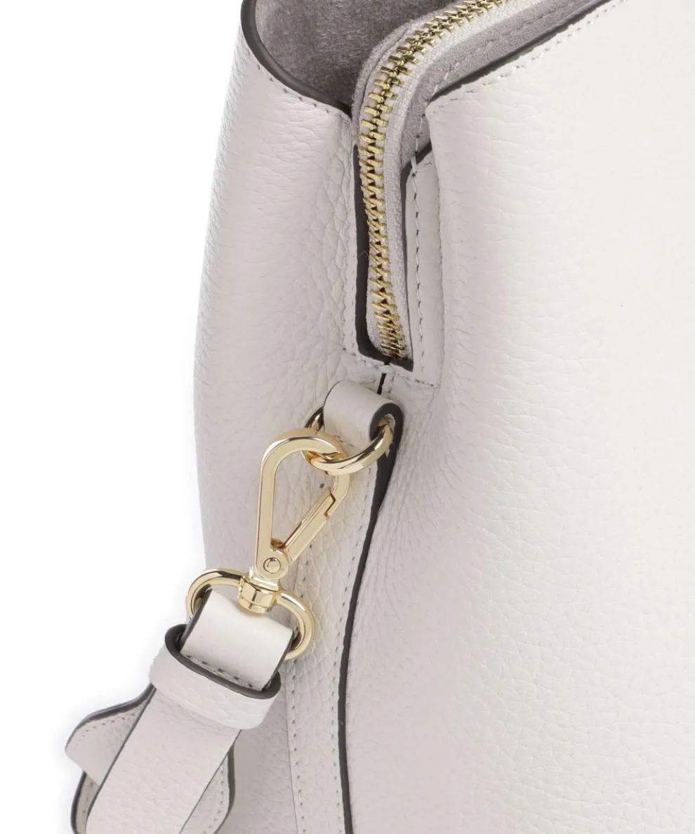 Dukes Place Umhängetasche genarbtes Rindsleder elfenbein