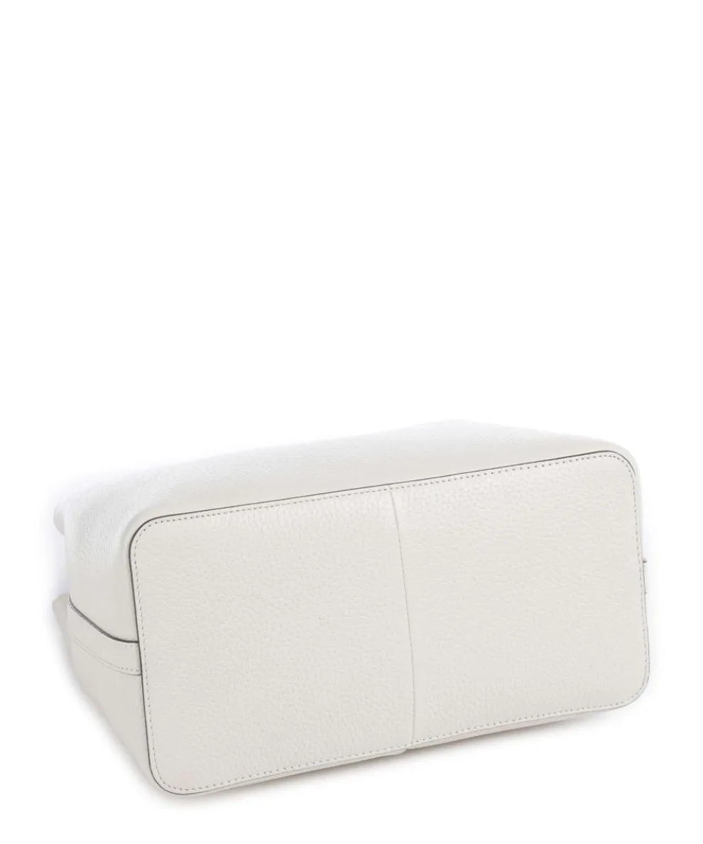 Dukes Place Umhängetasche genarbtes Rindsleder elfenbein