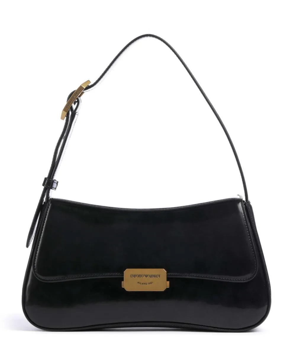 Cassandra Schultertasche Lederimitat schwarz