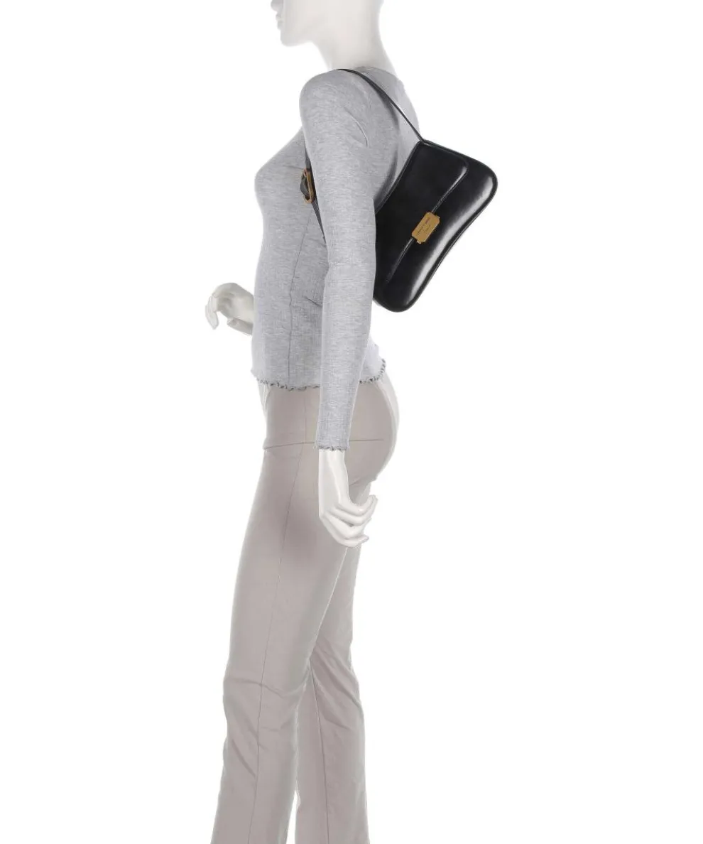 Cassandra Schultertasche Lederimitat schwarz