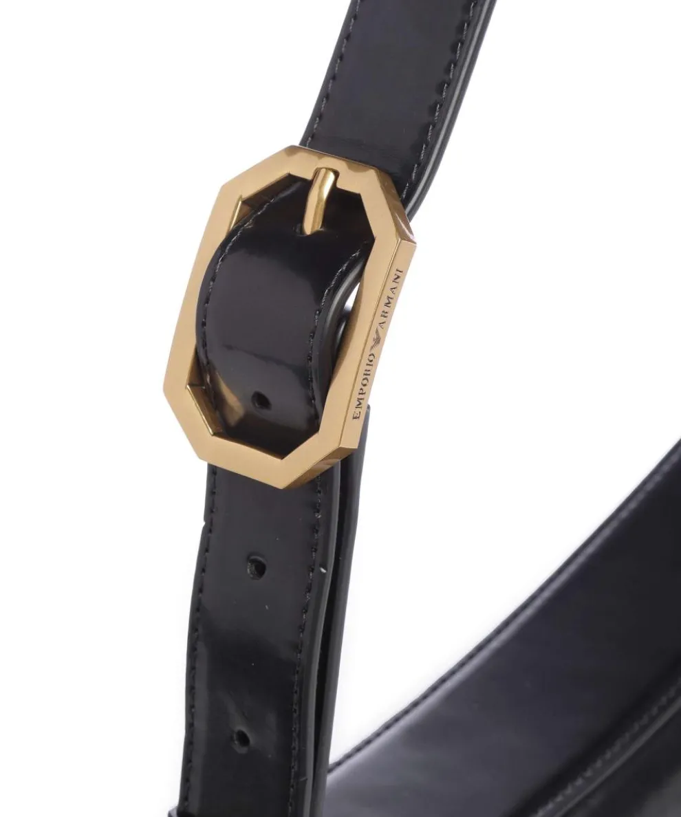 Cassandra Schultertasche Lederimitat schwarz