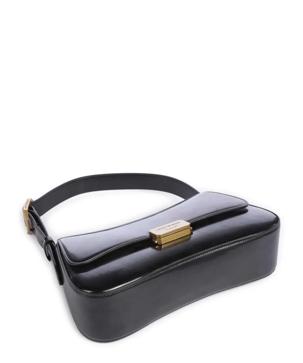 Cassandra Schultertasche Lederimitat schwarz