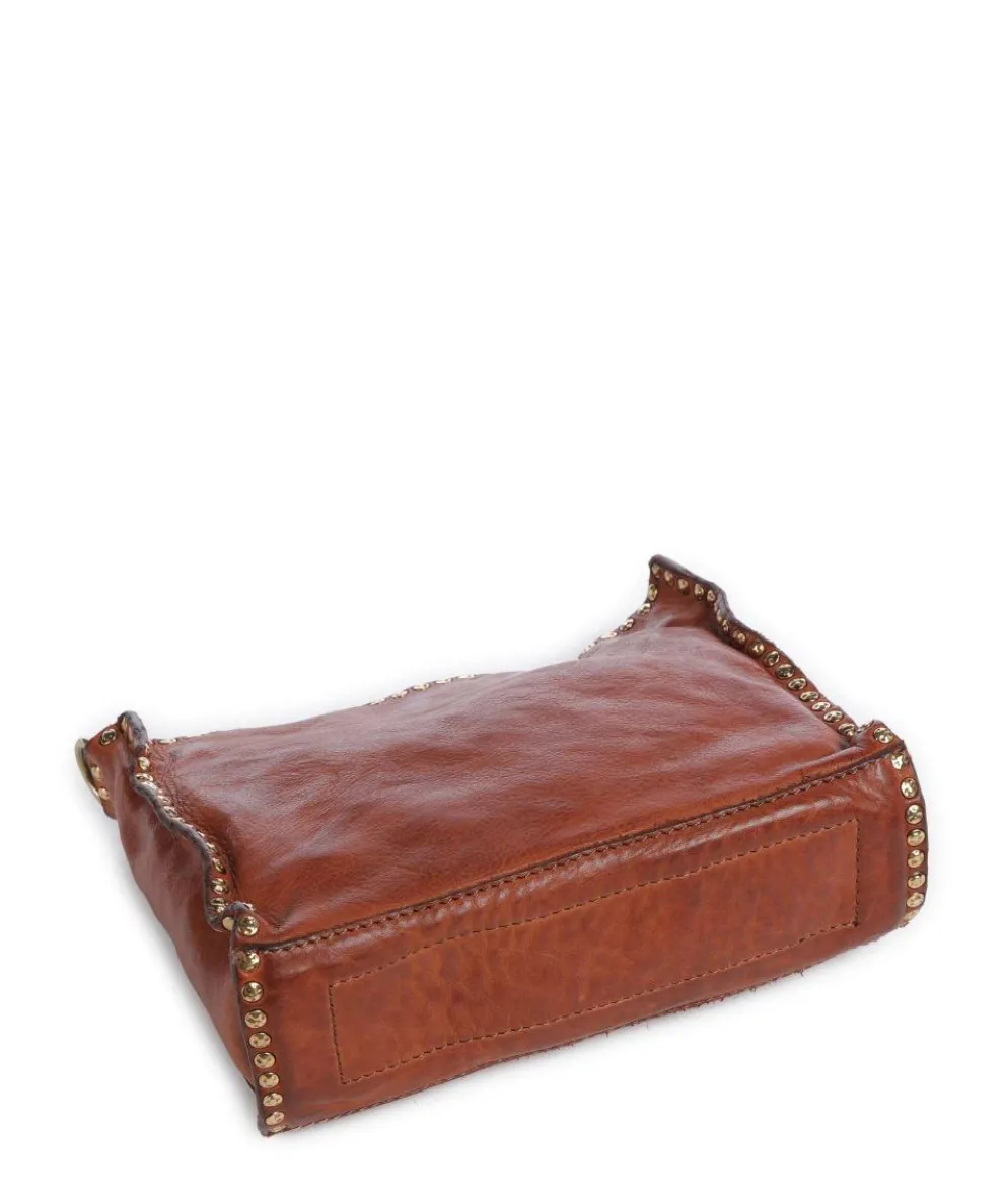 Umhängetasche fein genarbtes Rindsleder cognac