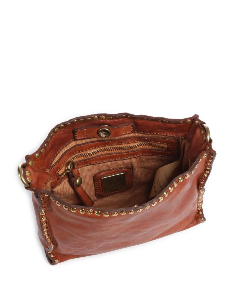 Umhängetasche fein genarbtes Rindsleder cognac