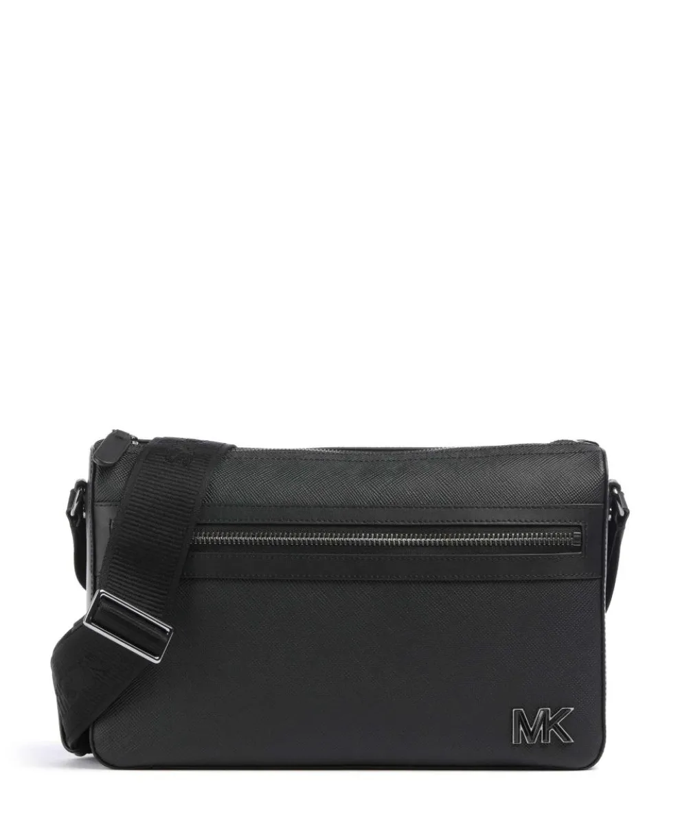 Edison Kuriertasche Saffiano Leder schwarz