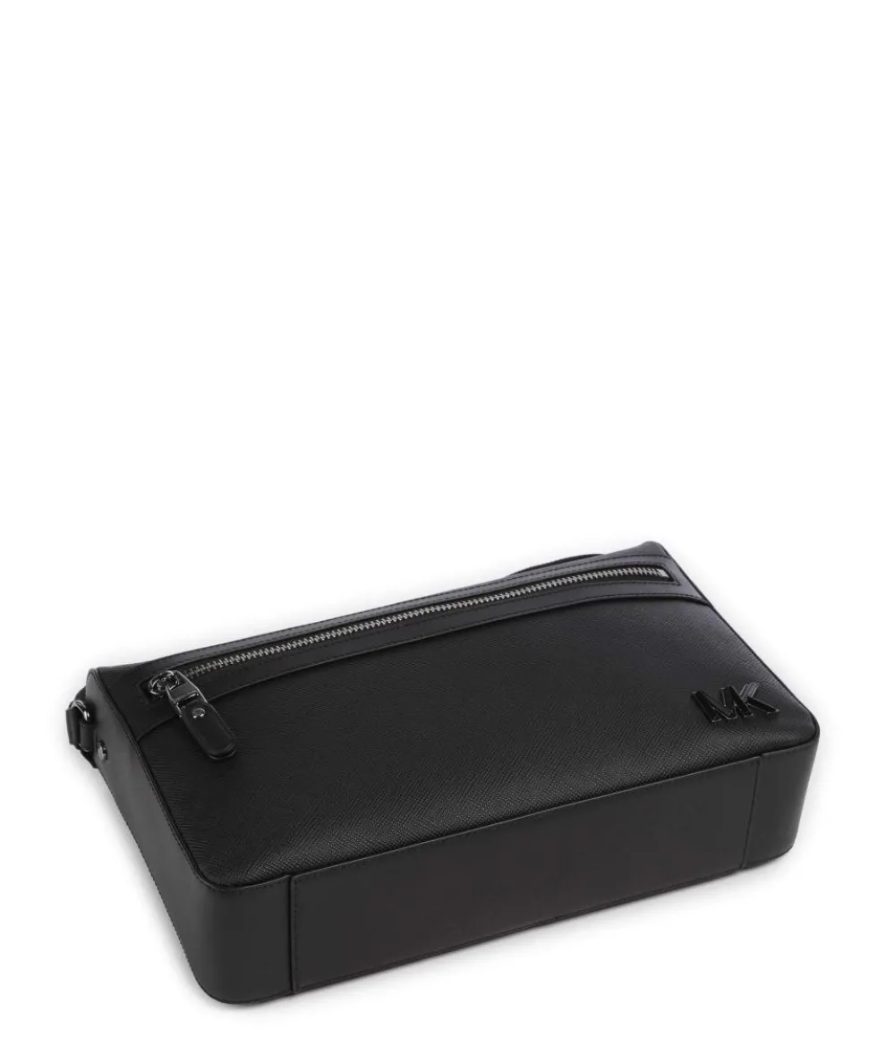 Edison Kuriertasche Saffiano Leder schwarz