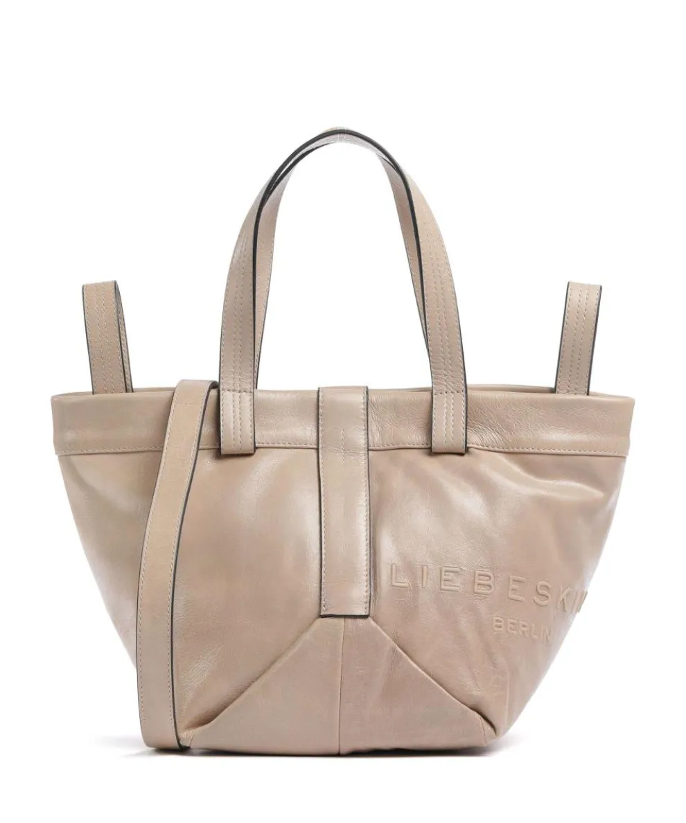 Elvira Lamb SF Verna S Handtasche fein genarbtes Leder taupe