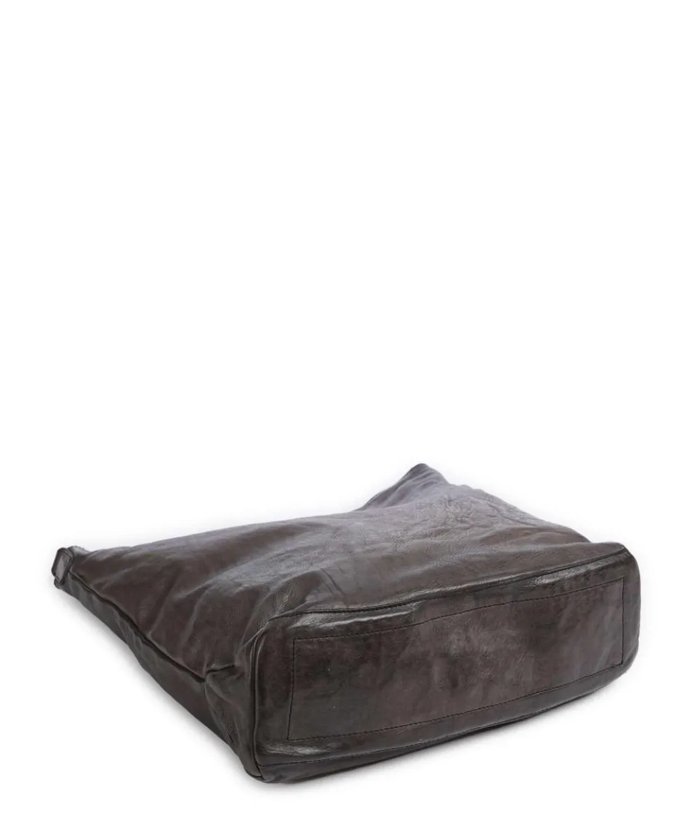 Beuteltasche fein genarbtes Rindsleder dunkelgrau