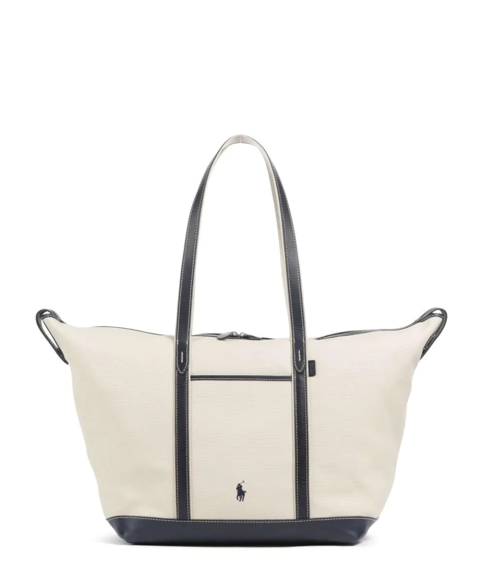 Canvas Large Shopper Canvas beige/blau