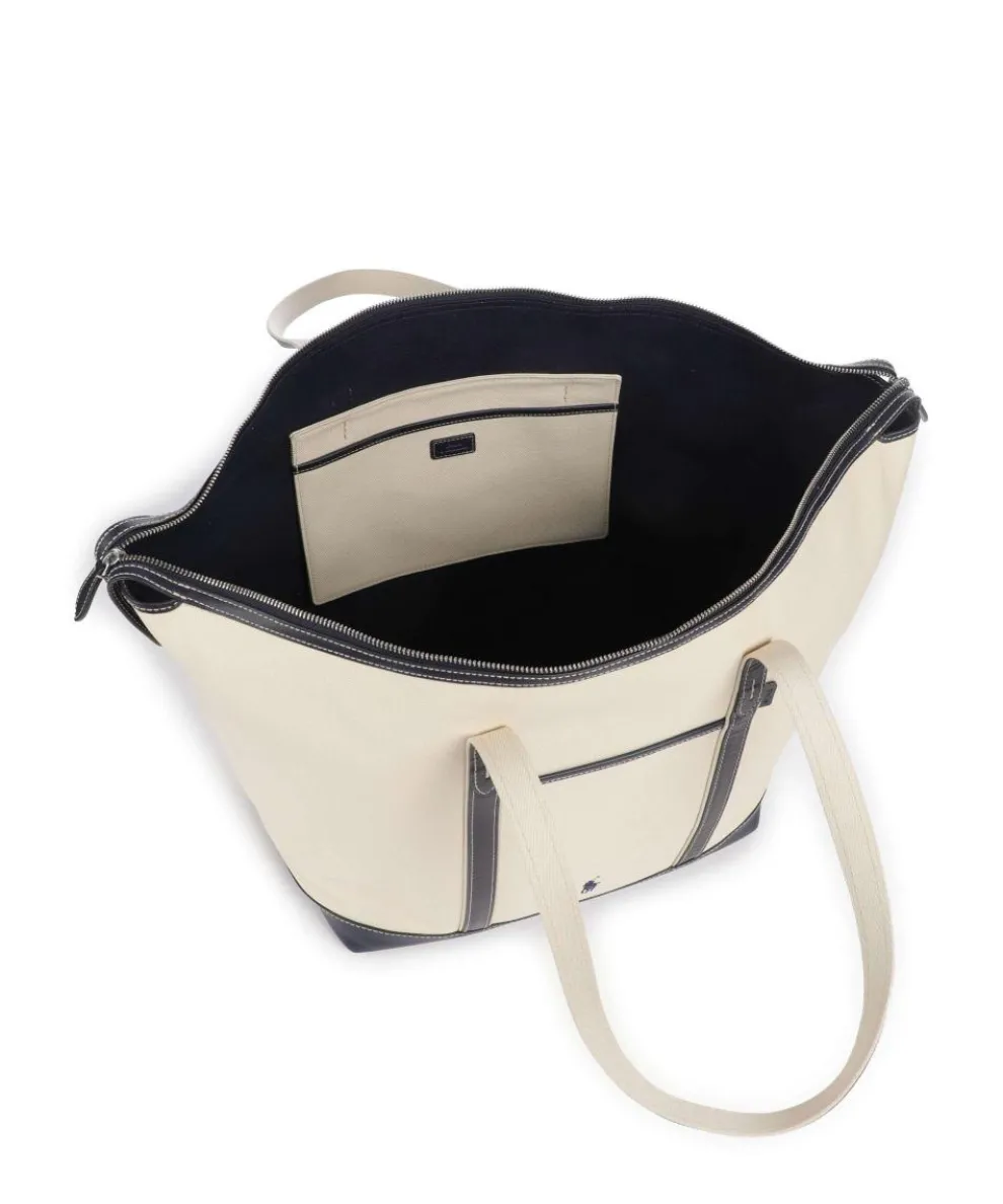 Canvas Large Shopper Canvas beige/blau