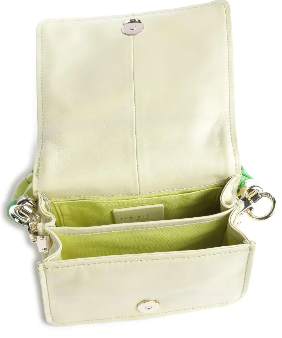 Maryse Schultertasche weiches Rindsleder hellgrün