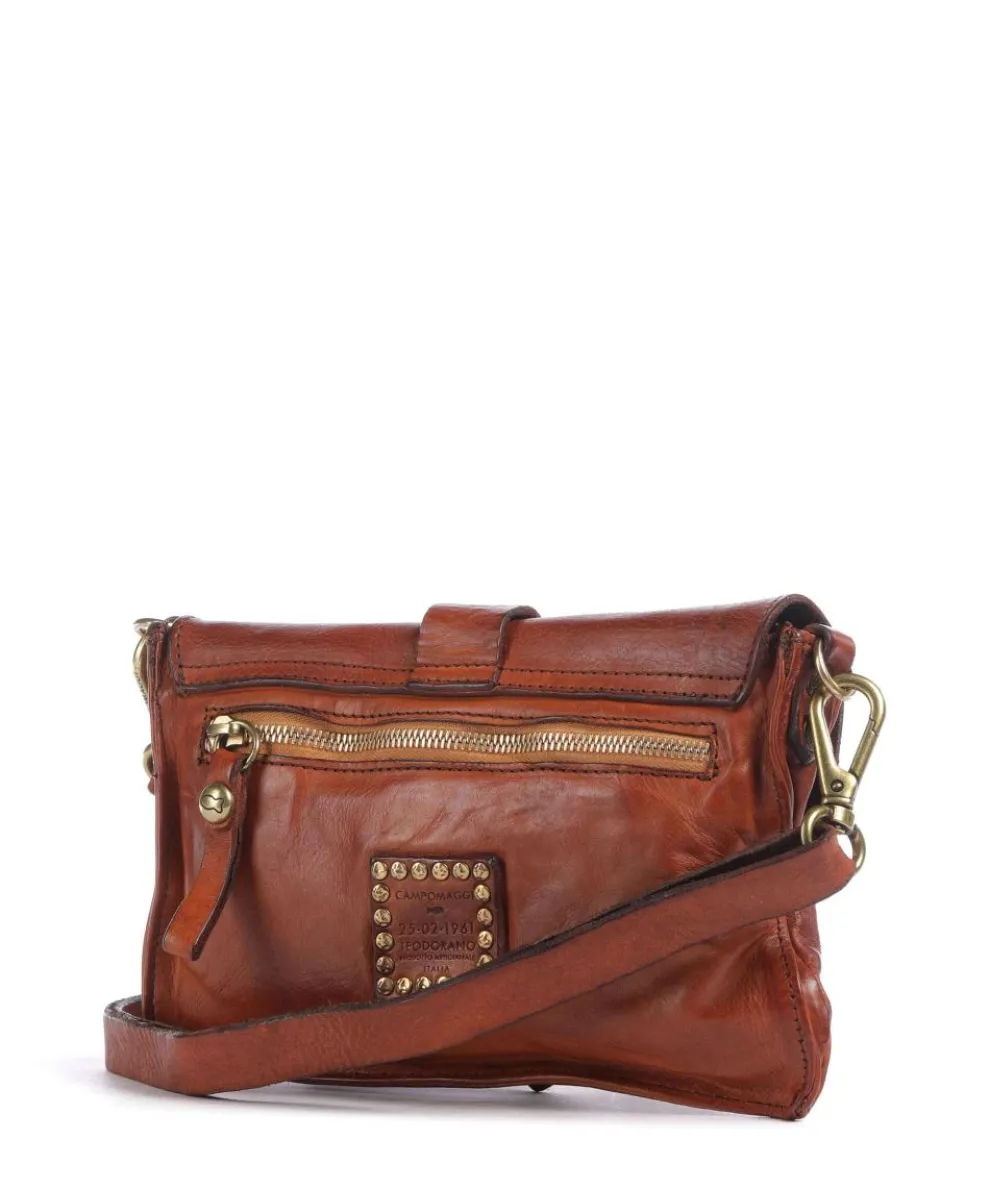 Umhängetasche fein genarbtes Rindsleder cognac