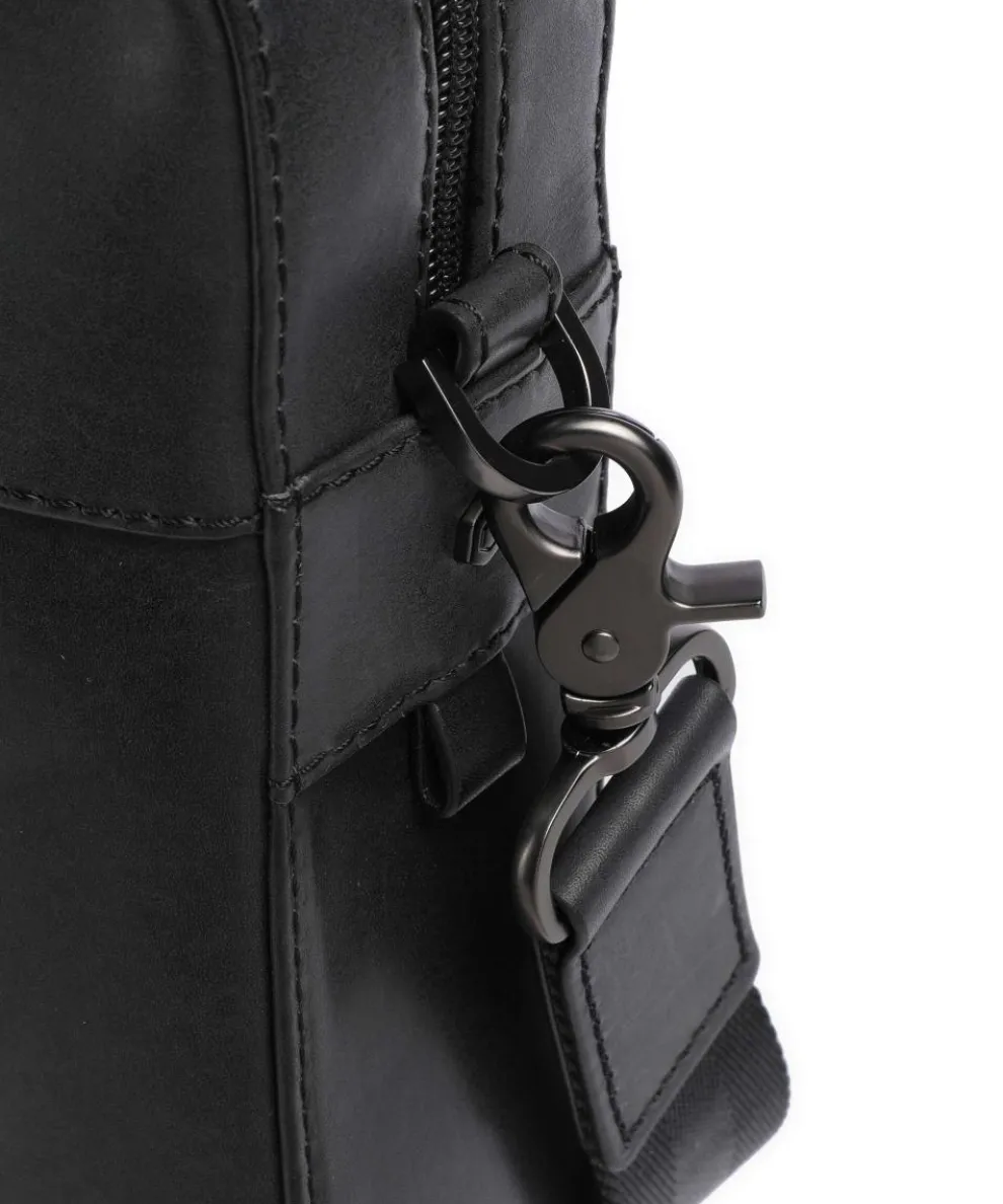 Montana Aktentasche 15″ fein genarbtes Rindsleder schwarz